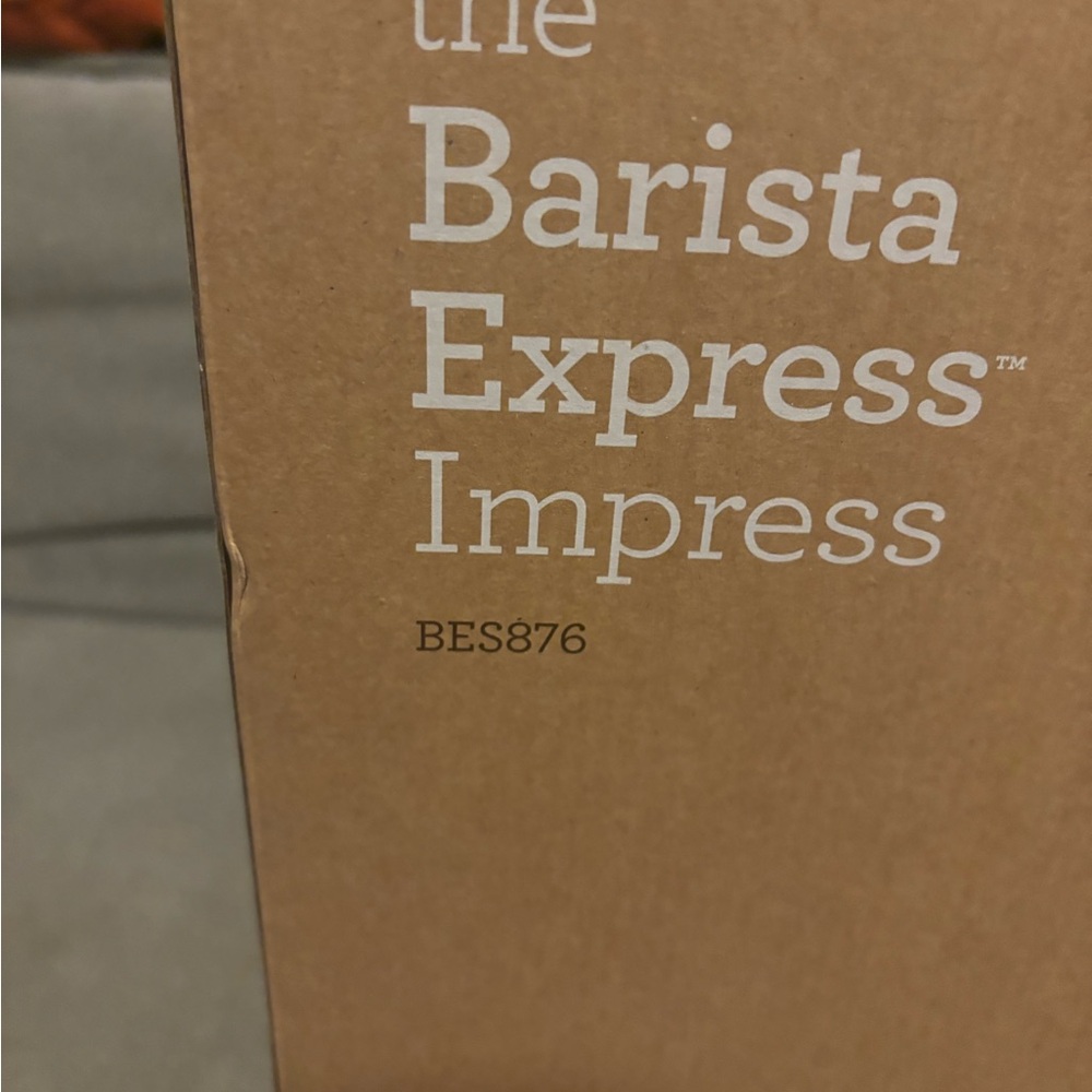 I’m selling brand new in box barista express impress